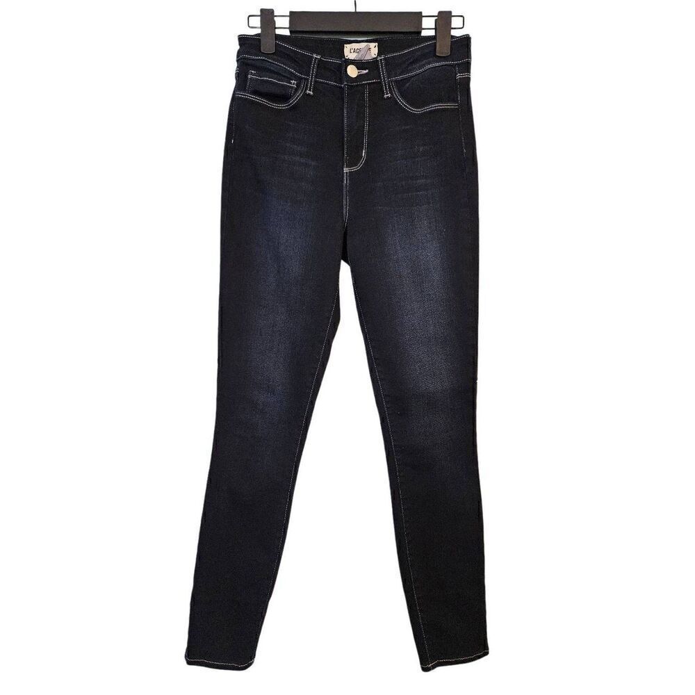 L'Agence dark wash stretchy skinny jeans. Size 25.